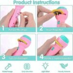 Kids LED Projector Art Drawing Table – 8 Patterns, Rotating Lens, Multicolor Creative Toy for Ages 3+” - Image 4