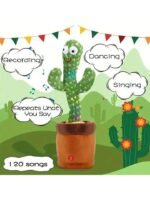 Green Dancing Cactus Plush Toy – Fun Interactive Gift for Boys & Girls, 1 Pc - Image 3
