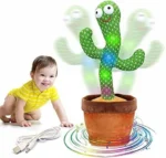 Green Dancing Cactus Plush Toy – Fun Interactive Gift for Boys & Girls, 1 Pc - Image 4