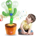 Green Dancing Cactus Plush Toy – Fun Interactive Gift for Boys & Girls, 1 Pc