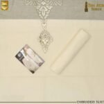 Men’s Unstitched Summer Fabric Suit – White Paper Cotton with Embroidered Design, - Image 2