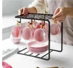 Metal Mug Stand – 1 Pc Durable Kitchen & Coffee Organizer