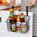 Metal Storage Basket – 1 Pc Durable Organizer for Home & Office