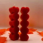 Luxury Red Scented Candle Set – 4 Pcs Paraffin Wax Aromatherapy Candles - Image 2