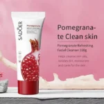 SADOER Pomegranate Facial Cleanser Deep Cleansing Vitamin C Face Wash  Brightening Hydrating & Pore Cleaning Bubble Foam for All Skin Types - Image 4