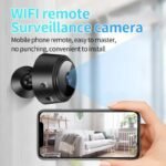 HD Mini Security Camera – ABS Plastic Body, Sleek Black Hidden Spy Cam for Home & Office