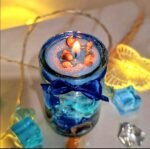 Multicolor Glass Scented Candle – Decorative Gift Set for Home, Living Room & Special Occasions (1 Pc)