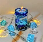 Multicolor Glass Scented Candle – Decorative Gift Set for Home, Living Room & Special Occasions (1 Pc) - Image 2