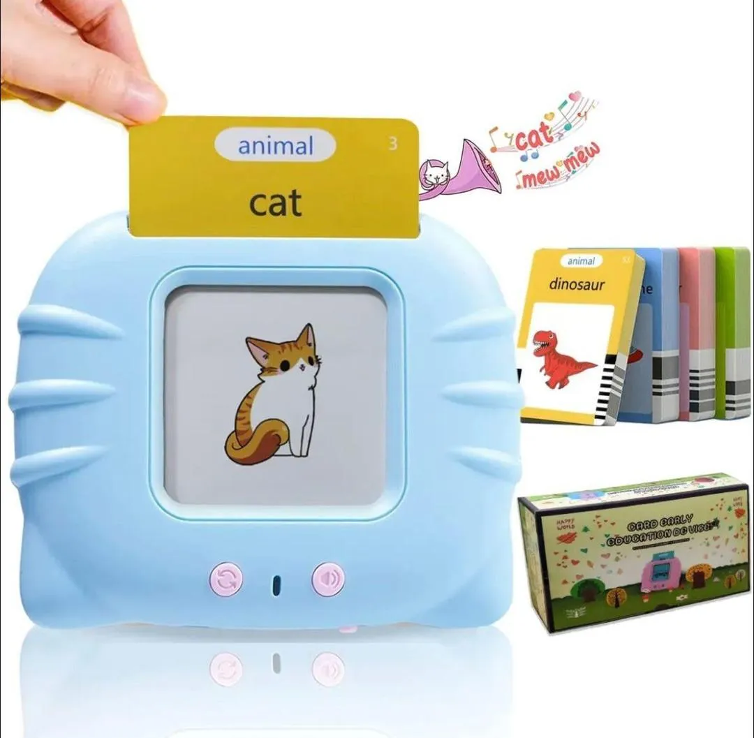 1773037538893 Kids Talking Flash Card Reader – 112 Urdu & English Alphabet Learning Cards for Toddlers (Ages 1–5) | Interactive Educational Toy - Image 1