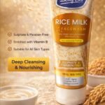 Rice Milk Brightening Face Wash – Whitening, Acne Scar Removal & Anti-Aging Cleanser - Image 2