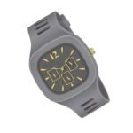 "Men’s Round Analog Watch with Durable Silicon Band – Stylish Everyday Timepiece - Image 2