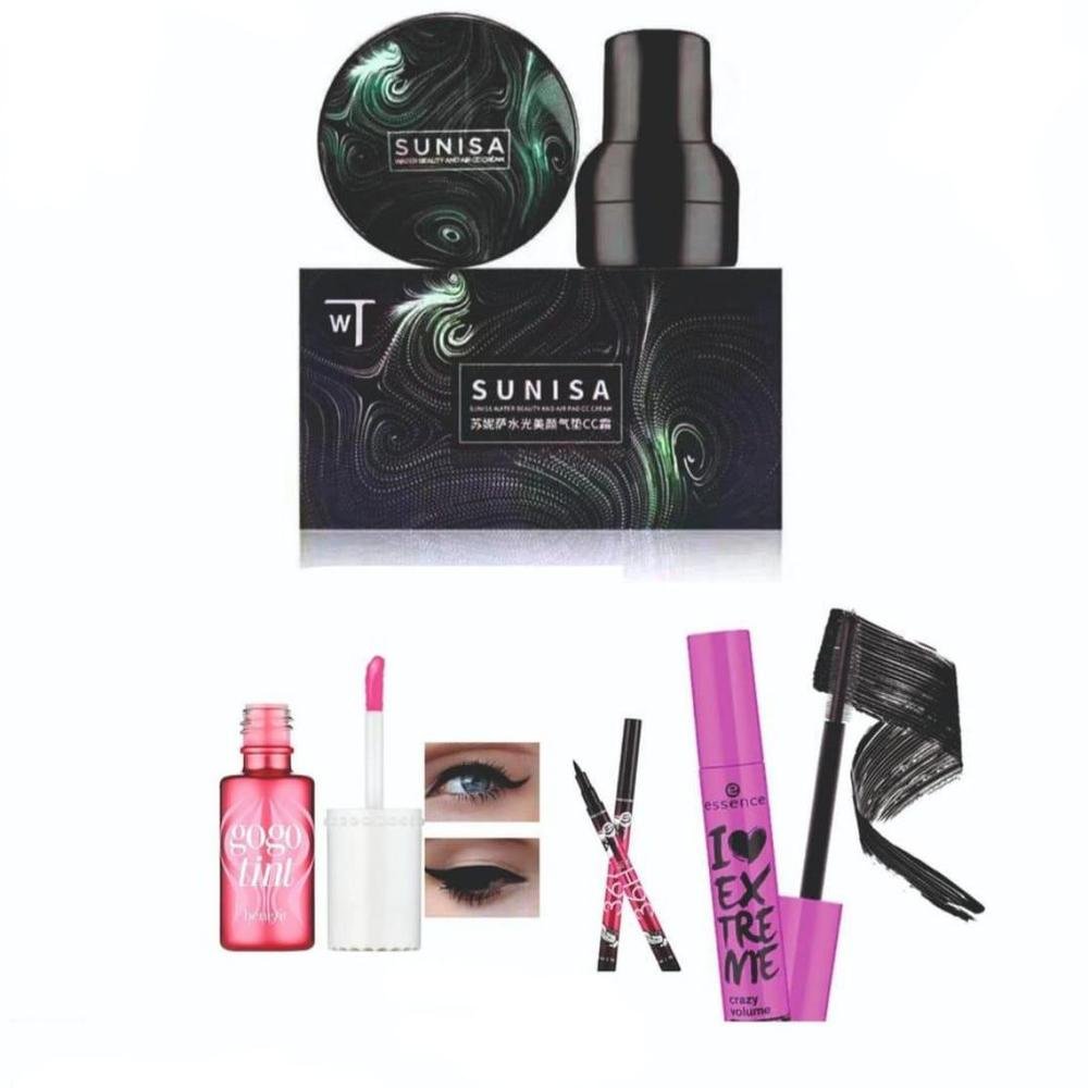1776487906827 All-in-One Makeup Kit 4 in 1 – Eyeshadow, Pen Liner, Mascara & Foundation Combo for Flawless Look - Image 1