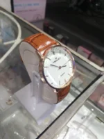Men’s Luxury Leather Strap Watch – Imported Water Resistant Daily Wear Wristwatch | Premium Comfort Fit Classic Style (1 Pc - Image 4