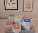 Daisy Flower Scented Candle – Relaxing Wax Gift Set, Multicolor Decorative Home Décor” - Image 5