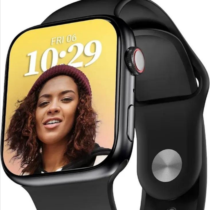 Polish_20260423_115939619 Black Smart Watch Long Battery Life Fast Charging, Metal & Silicone Strap Fitness Tracker - Image 1