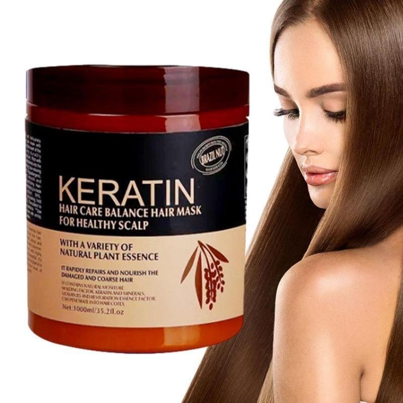 1778568082342 Brazilian Nut Keratin Hair Mask 500ml – Deep Repair for Dry, Damaged & Frizzy Hair | Smooth, Strong & Shiny Results - Image 1