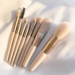 Premium 8-Piece Makeup Brush Set for Flawless Face & Eye Makeup - Image 2